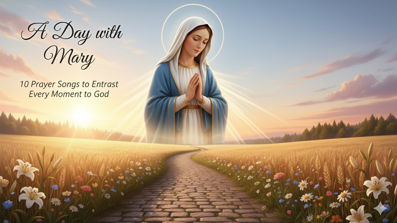 🌸 A Day with Mary – 10 Prayer Songs to Entrust Every Moment to God 🌸