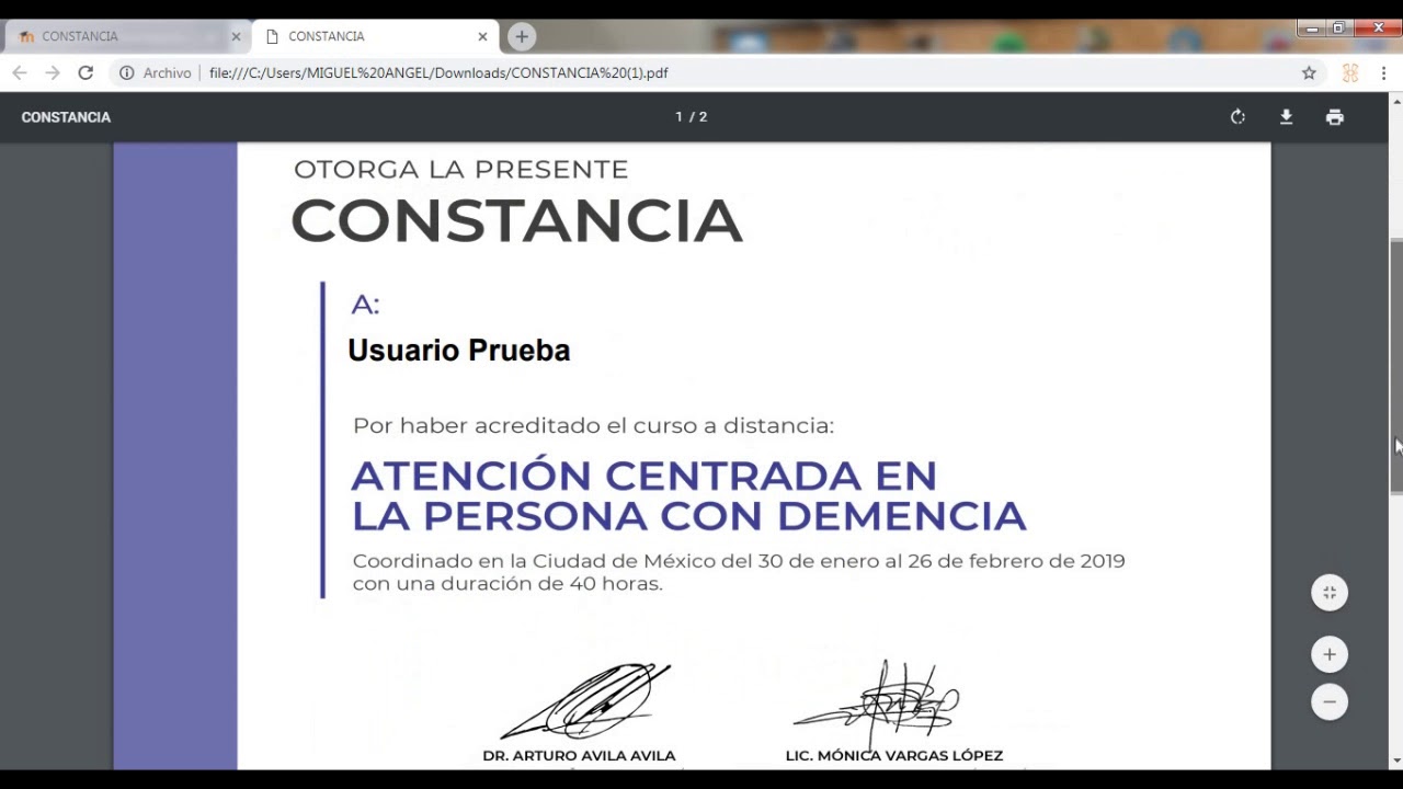 Tutorial Descarga de Constancias - Cursos y Diplomados INGER - YouTube