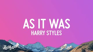 Video thumbnail of "Harry Styles - As It Was (Lyrics)"