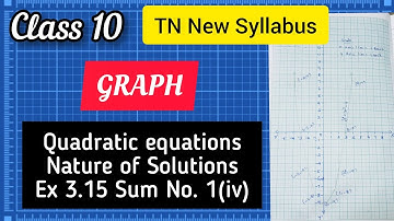 TN SAMACHEER KALVI New Syllabus 2020 Class 10 Mathematics - GRAPH /Ex 3.15 Sum no. 1(iv)/