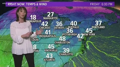 6 p.m. weather forecast for December 13, 2019