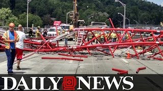Crane Collapses On Tappan Zee Bridge