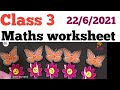 class 3 Maths worksheet