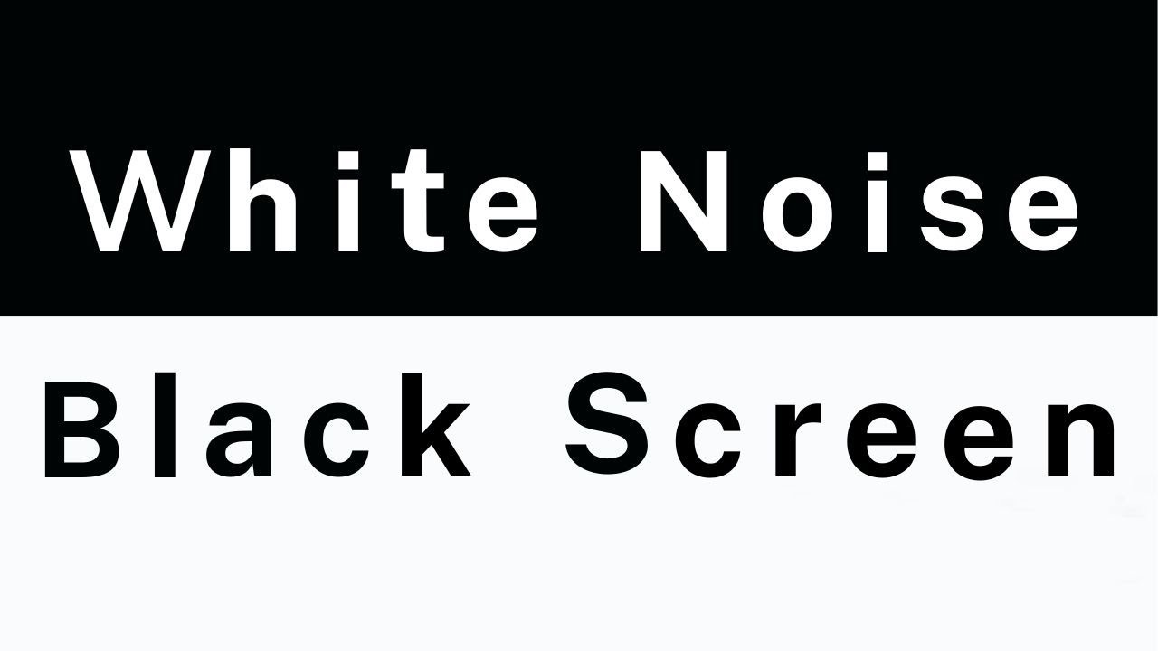 White Noise Black Screen No Ads | Continuous White Noise for Focus, Calm, and Better Sleep