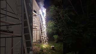 silver waterfall test 15 june 2026 #fireworks #pyrotechnica #pyro #silver #titanium