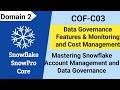 SnowPro Core Certification Tutorial(COF-C03)(Unofficial):Data Governance|Monitoring &amp;Cost management