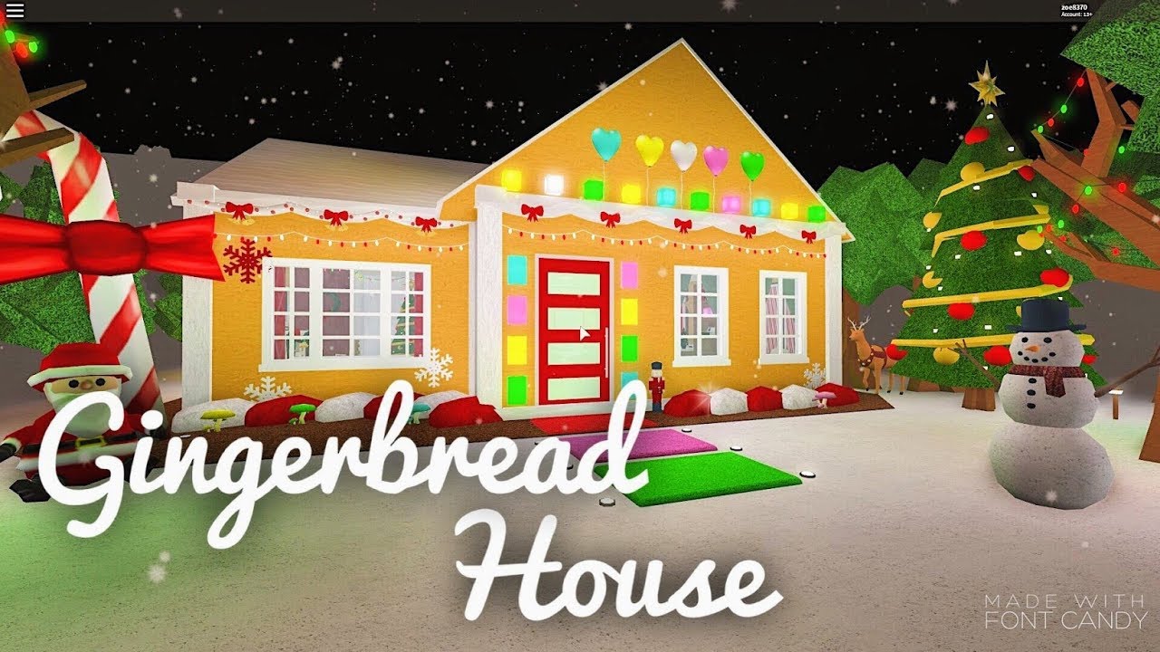 roblox bloxburg building a ginger bread house