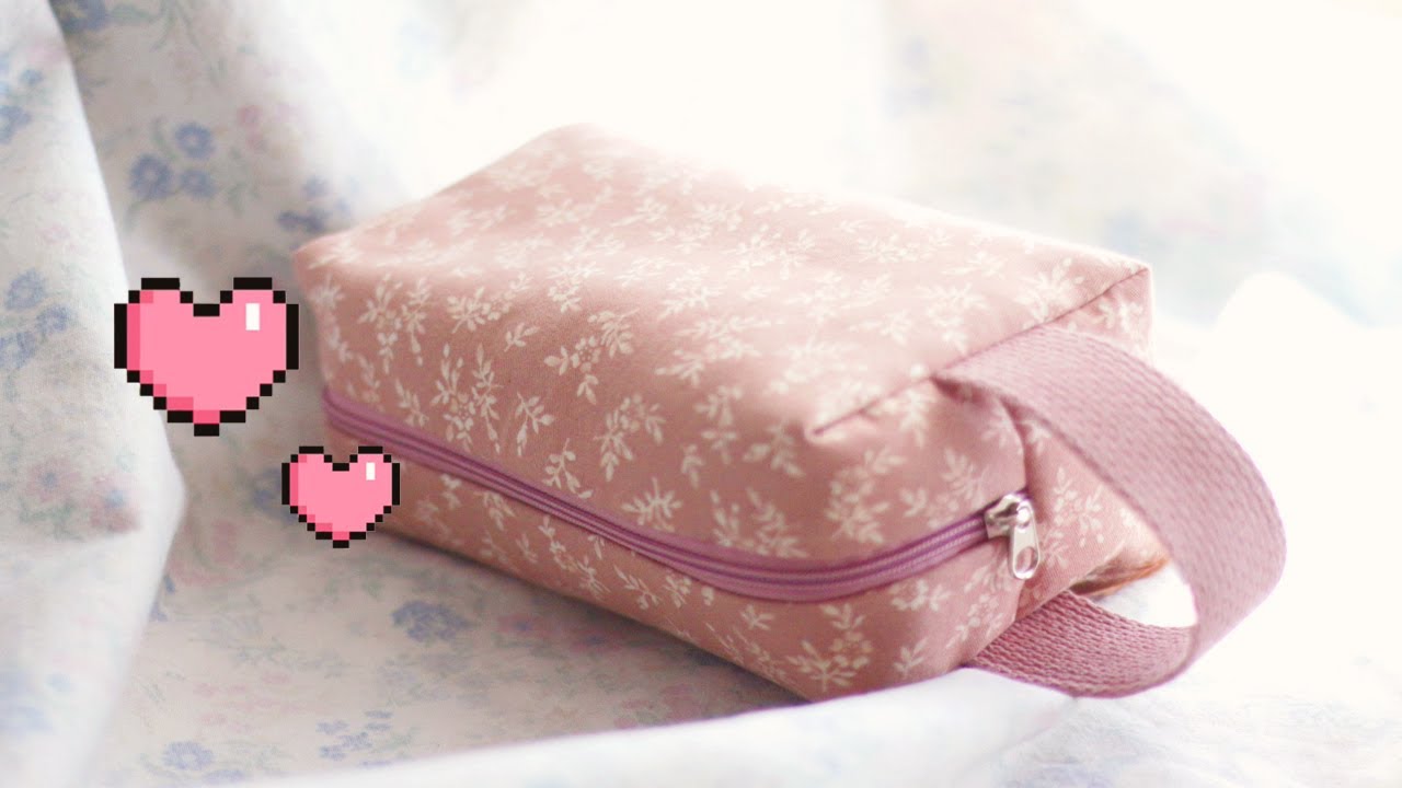 사각 파우치 만들기 Zippered box pouch tutorial