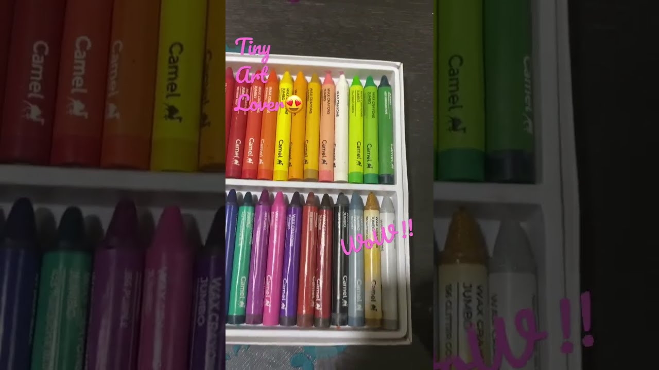 Camel Wax Jumbo Crayons Unboxing Camelworks Crayon Art Artist Little Kids