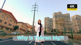 چرا تهران بزرگه؟! - رانندگی در تور تهران 4K