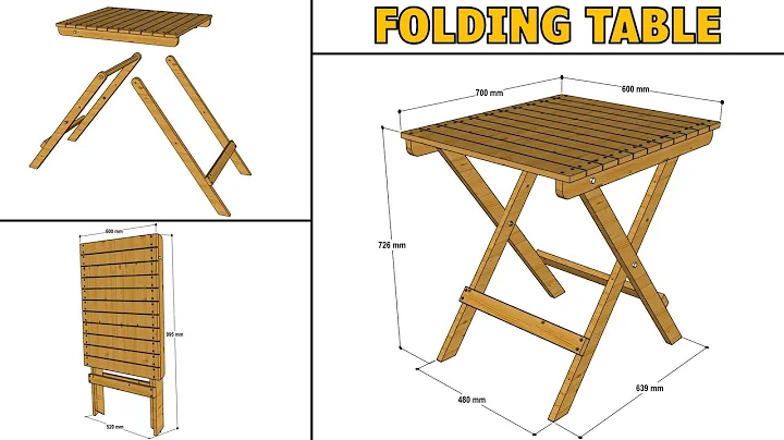 HOW TO MAKE A FOLDING TABLE STEP BY STEP | #diywoodworking #foldingtable #4dstudio