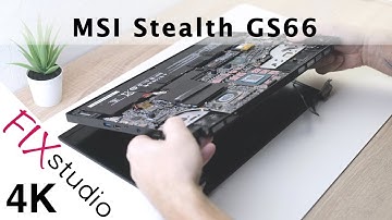 MSI Stealth GS66 - display replacement [4k]