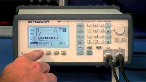 B&K Precision External Trigger Demo of an Arbitrary Waveform Generator
