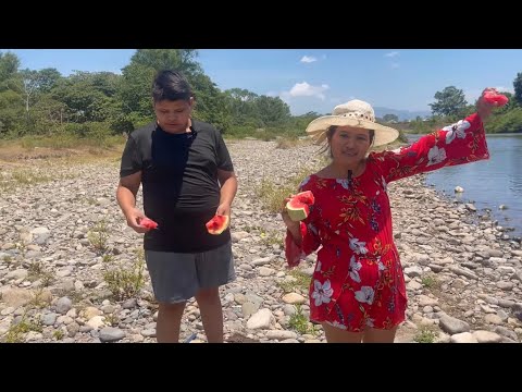En el Río San Pedro con Cristian 😁