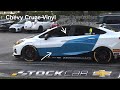 Chevy Cruze Exterior Miami Blue :Custom wrap design. #stockcar #stockcarbrasil