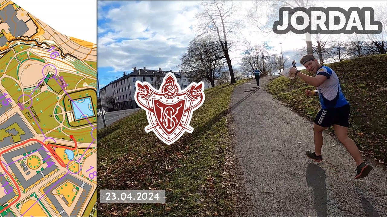 Headcam Orienteering: Jordal, Oslo. Norway. Cup race no. 4.