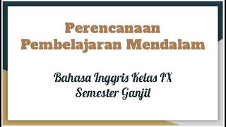 Coba Bikin RPP/MA Pembelajaran Mendalam B Inggris #bahasainggris #deeplearning