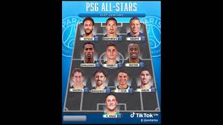 PSG ALL-STARS 21ST CENTURY #ibrahimovic #neymar #mbappe #ronaldinho #footballsuperstars #legends