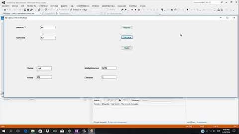 Como hacer un un programa de operaciones aritmeticas en Visual Studio 2012