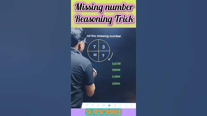 Missing Number Reasoning Short Tricks #ssccgl #ssc #sscchsl