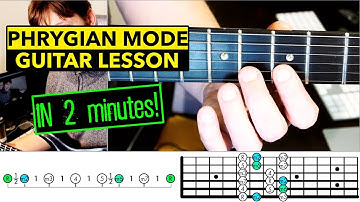 How To Build The PHRYGIAN Mode From Minor Pentatonic Scale: Modes & Major Scale Fingerings