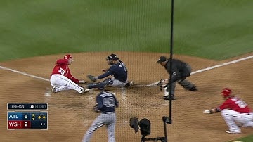 ATL@WSH: B.J. Upton throws out Lobaton at the plate