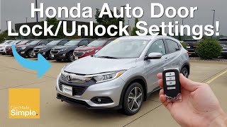 How To: Adjust Auto Door Lock/Unlock Settings in Honda Vehicles