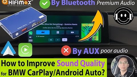 How to Improve BMW CarPlay Sound Quality? Android Auto Poor Audio Fixed! Audio by Bluetooth Not AUX!
