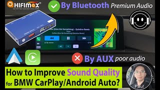 How to Improve BMW CarPlay Sound Quality? Android Auto Poor Audio Fixed! Audio by Bluetooth Not AUX!