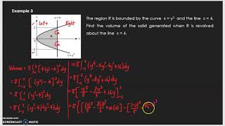 53th video: MAT183 - Application of Integration - Volume - Disk Method - Example 3
