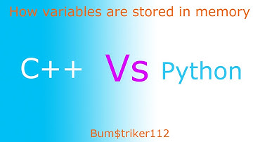 How variables are stored in the memory C++ Vs Python | Bum$triker112