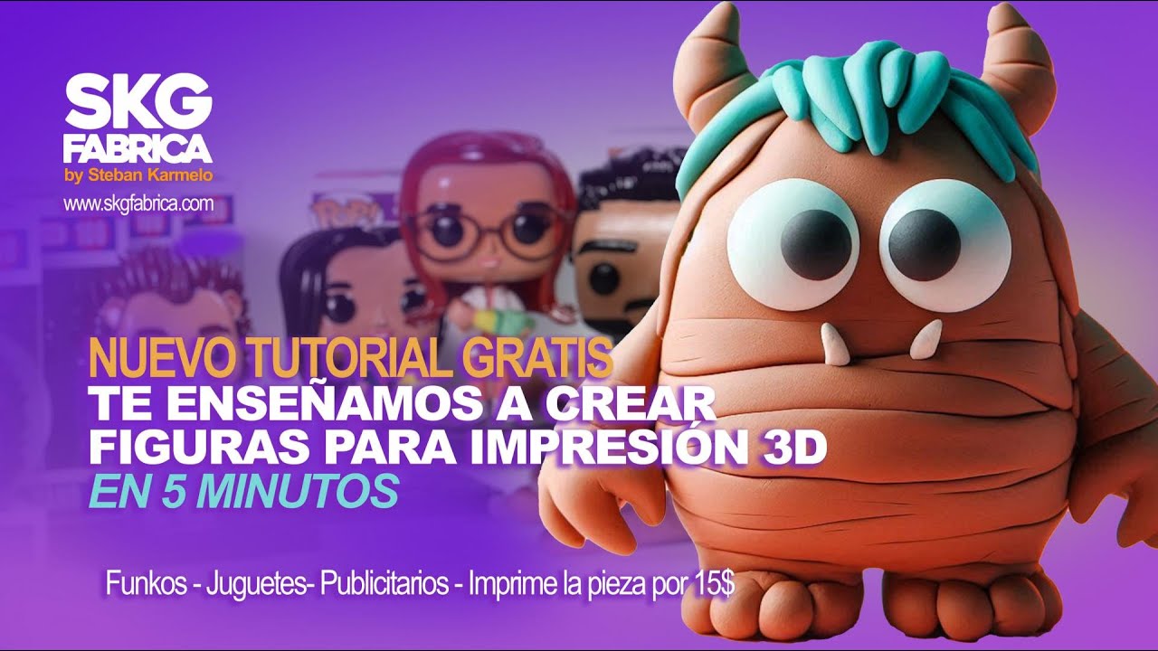 Aprende a hacer personajes para impresión 3D en 5 minutos - YouTube