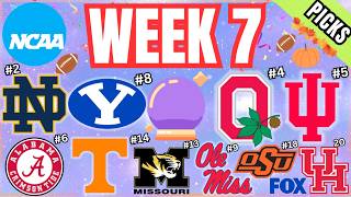 College Football *Week 7* Picks & Predictions 2026!