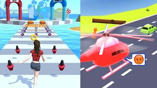 girl runner 3d | shape shiftin - all level gameplay android, iOS -New apk update screenshot 1