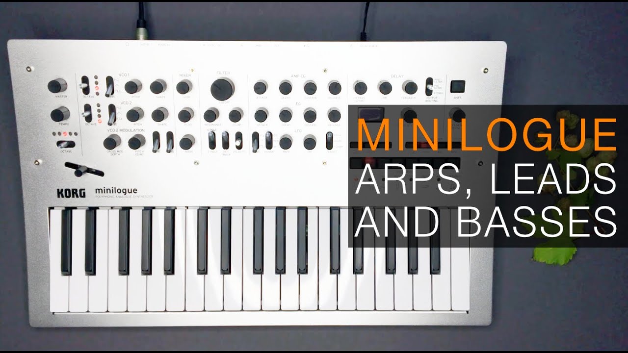 Minilogue Sound Demo Arps, Basses and Leads YouTube