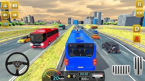 Bus Simulator 2023 - Driving on New Route in Shanghai - Gameplay