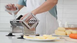Patates dilimleme makinası makinası sebze doğrama makinası parmak patates dilimleme