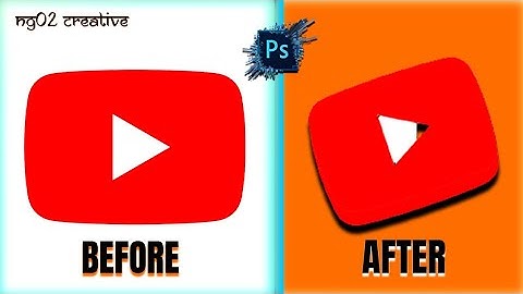 How to Convert 2D to 3D Logo in Adobe Photoshop cc #NG02CREATIVE