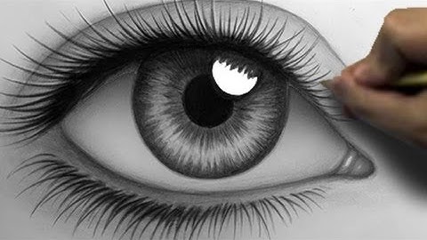 How to Draw a Realistic Eye (Time Lapse)