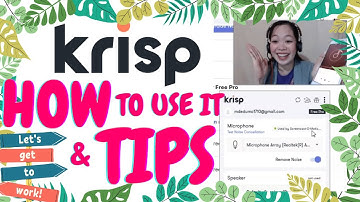 KRISP UPDATE: Make Account|Tutorial|Tips