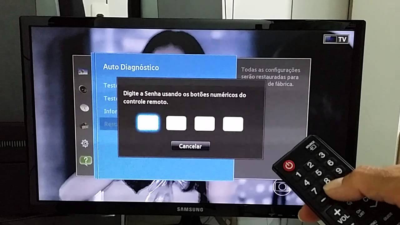 TV/Monitor Samsung Restauração de Fábrica - YouTube