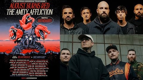 August Burns Red & The Amity Affliction 2026 Tour w/ Boundaries, HEAVENSGATE