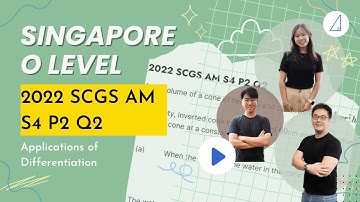 🧮Applications of Differentiation🧮: 2022 SCGS AM S4 P2 Q2