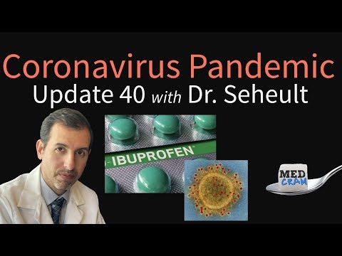Coronavirus Pandemic Update 40: Ibuprofen and COVID-19 (are NSAIDs safe?), trials of HIV medications