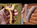 Making a Creative Unique Slingshot | Woodworking Mesquite