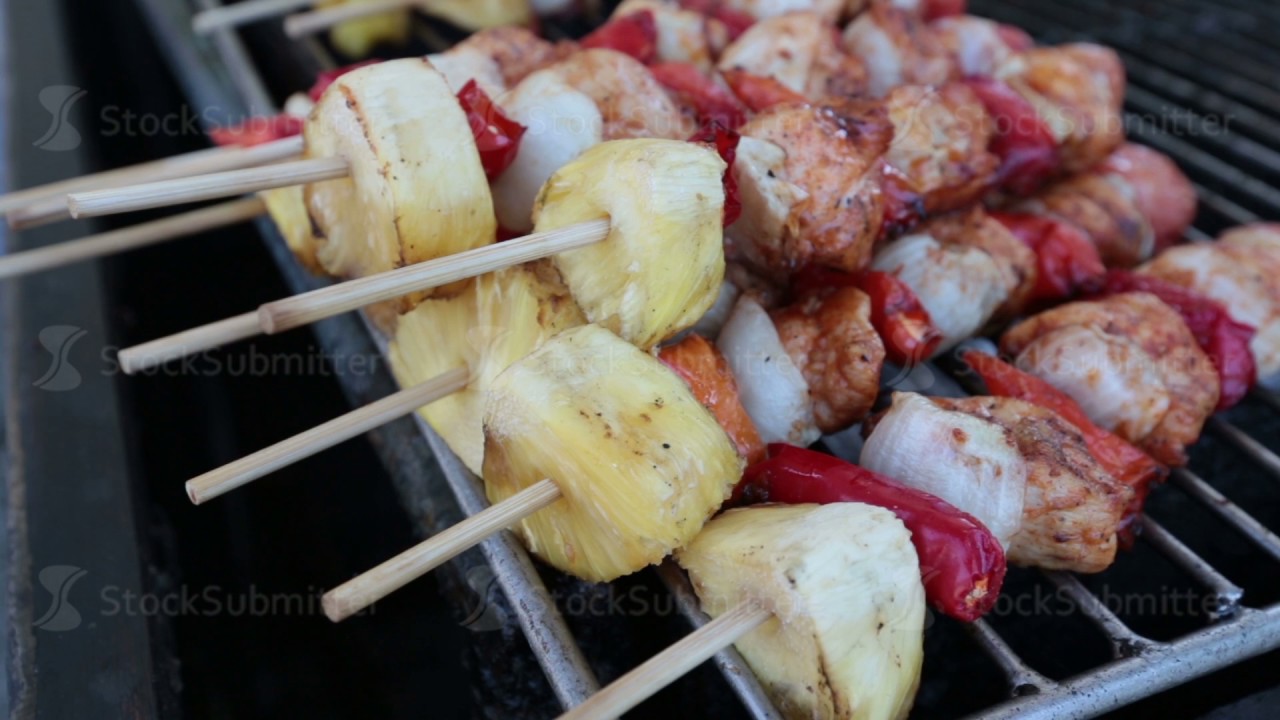 Pattaya, Thailand on November 24 Pineapple with meat on the grill YouTube