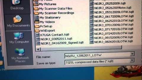 Uploading Contacts to Logbook of the World (LOTW)
