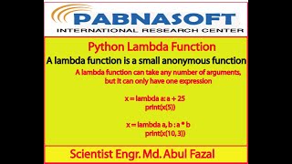 Python lambda function for beginners Part-6