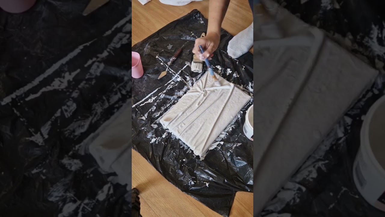 Fabric painting, abstract contemporary art, 3D art, art on canvas