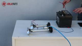 Air Horn Sound System with 2 Chrome Trumpets, Electric Valve, Dual Voltage